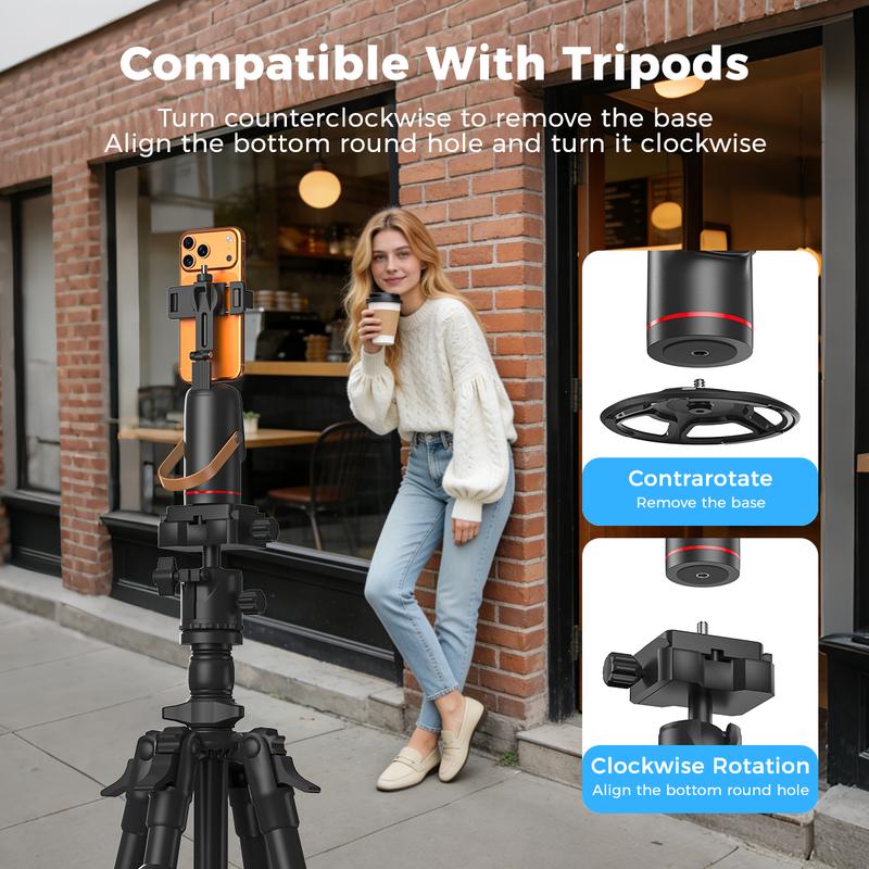 Smart 360° AI Auto Face Tracking Tripod – No App Required